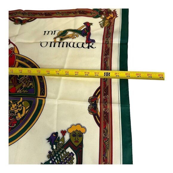 Vintage Scarf BOOK OF KELLS Dublin Ireland Trinity College celtic travel classic - Picture 5 of 5